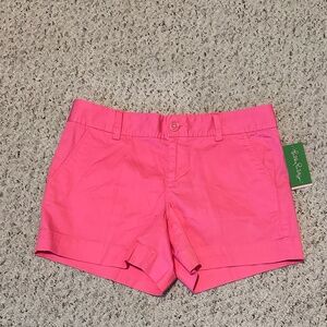 NWT Lilly Pulitzer Callahan Shorts - Hotty Pink - Size 6 - NEW with Tags
